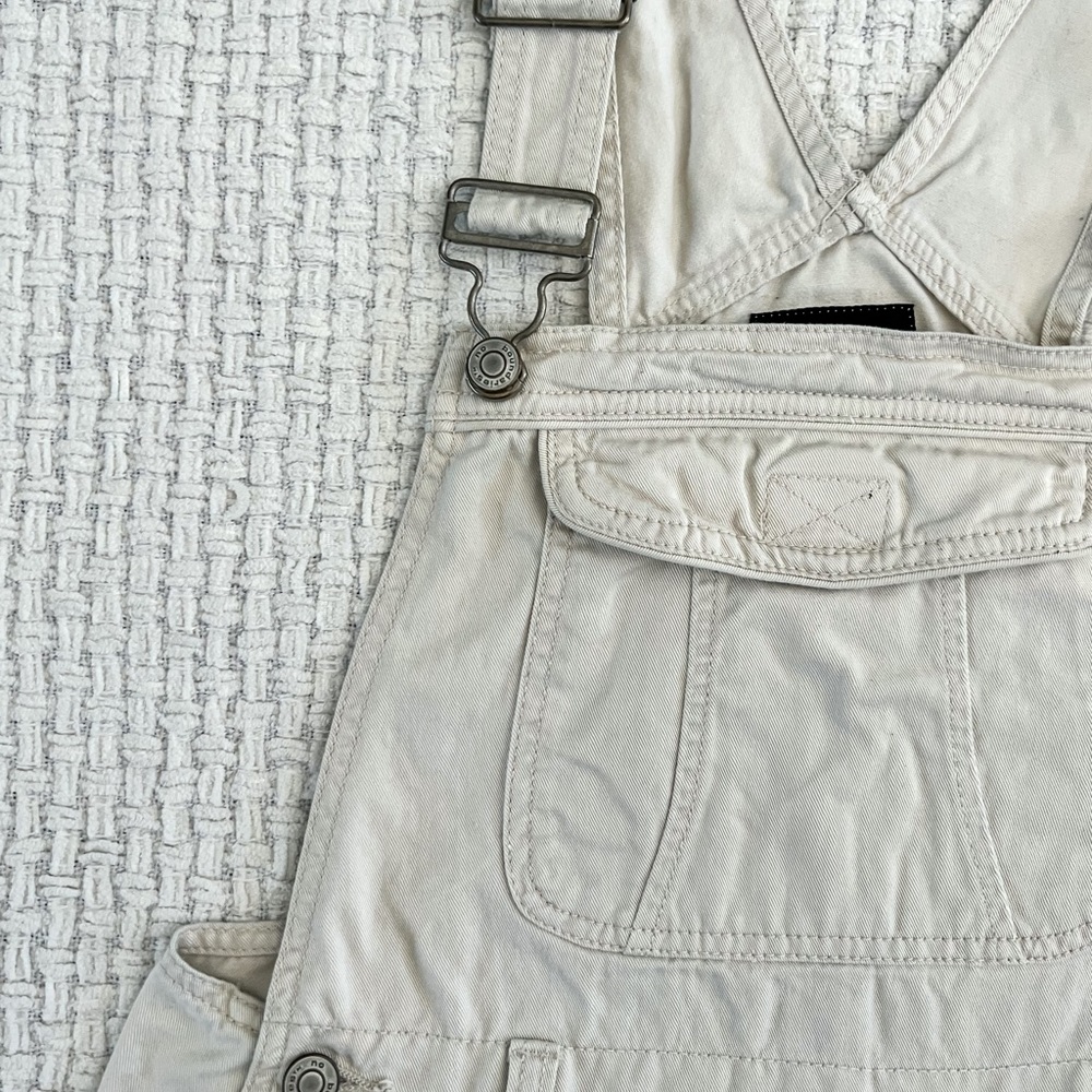 SOLD Vintage 90’s No Boundaries Cream Denim Overalls - Picture 8 of 8